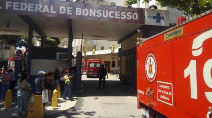 Incêndio no Hospital de Bonsucesso, no Rio de Janeiro