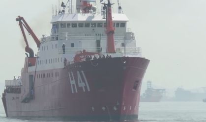 Navio com destino à Antártida faz parada no Rio Grande do Sul