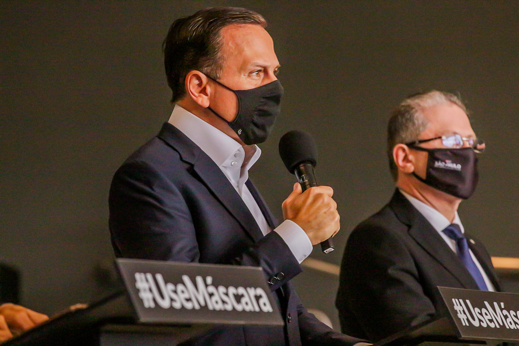 João Doria (PSDB) e Jean Gorinchteyn em entrevista no Palácio dos Bandeirantes