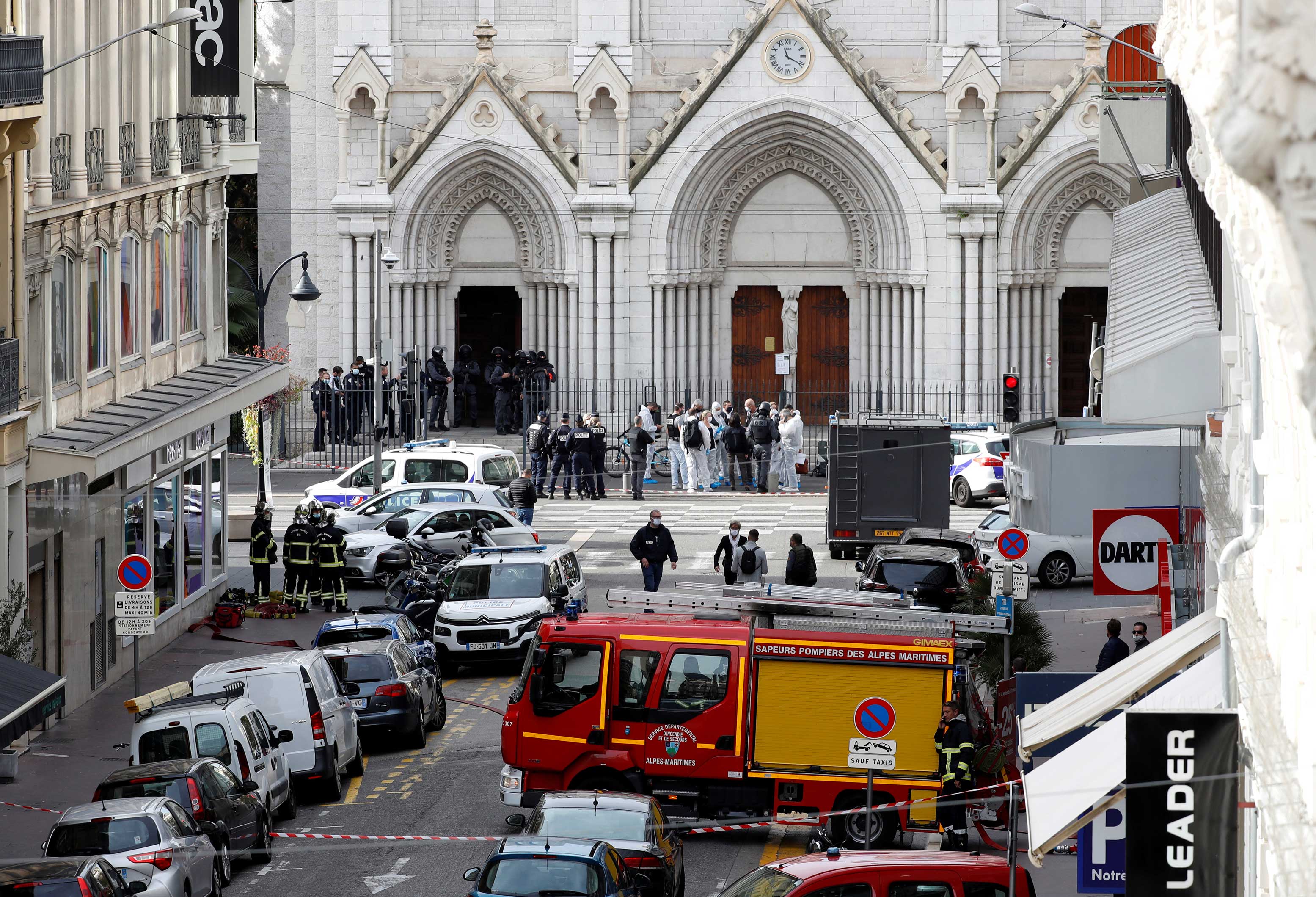 Igreja alvo de ataque em Nice, na França