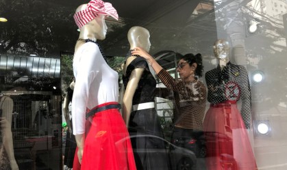 Vitrine de loja em São Paulo