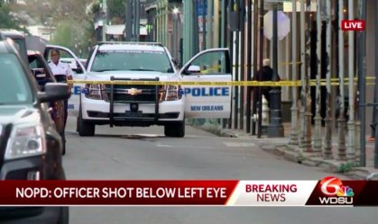 Policial é baleado no rosto por homem em bicicleta em New Orleans, EUA