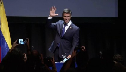 O líder opositor venezuelano Leopoldo López