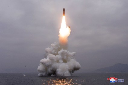 Míssel disparado de submarino na Coreia do Norte