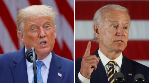 Trump e Biden disputam a Casa Branca