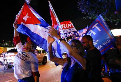Latinos a favor de Trump