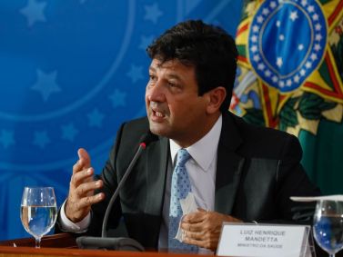 O ministro da Saúde, Luiz Henrique Mandetta