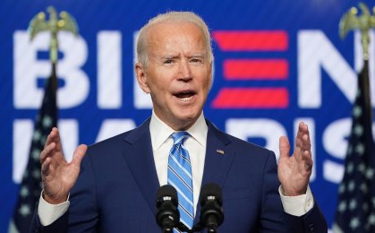 O candidato democrata à presidência dos EUA, Joe Biden