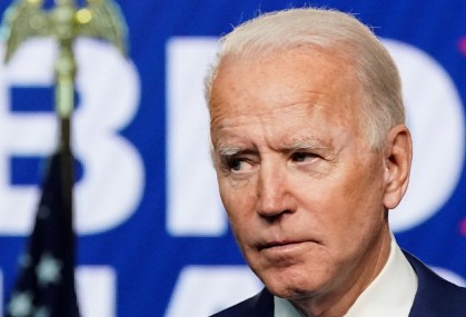 Joe Biden em Wilmington, no estado norte-americano de Delaware