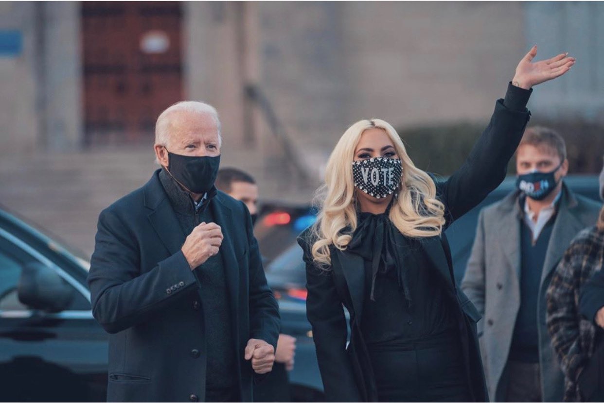 Lady Gaga e Joe Biden