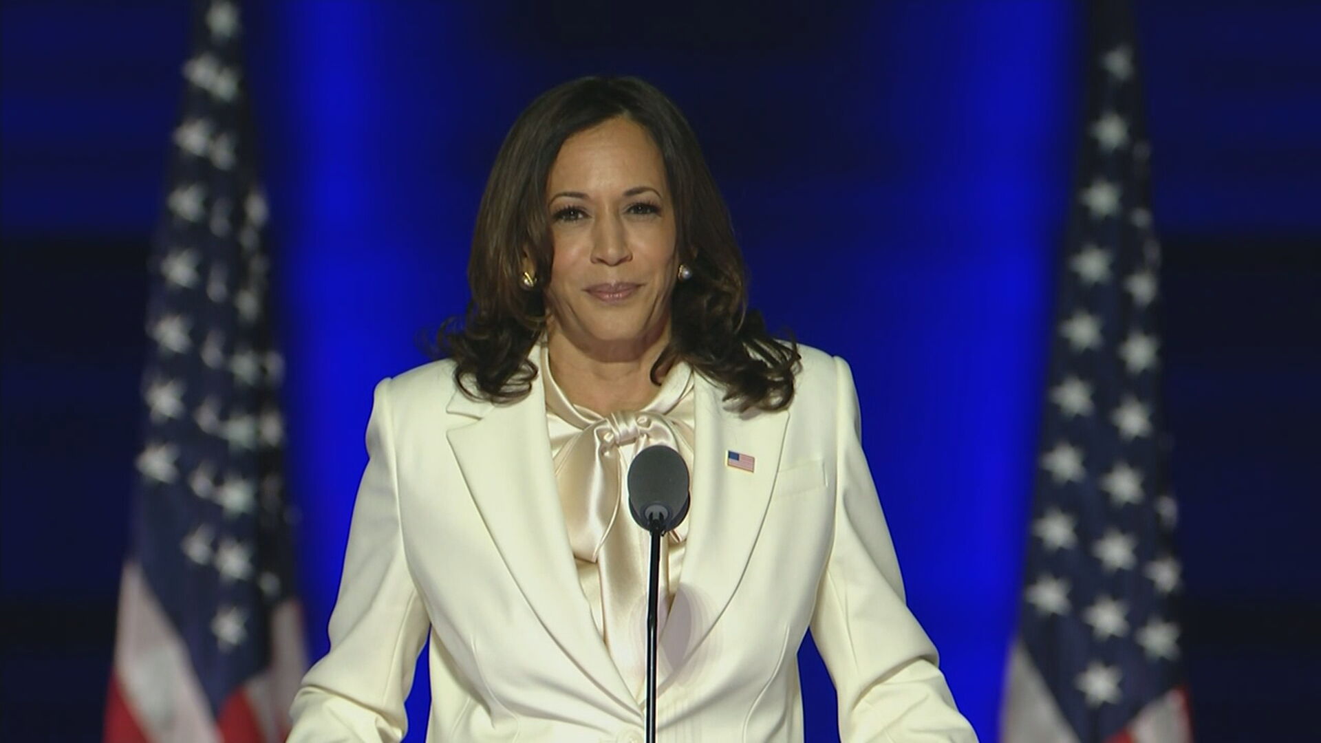 A vice-presidente eleita dos EUA, Kamala Harris (07.nov.2020)