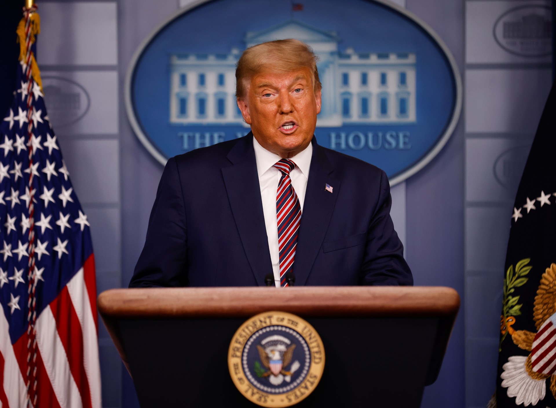 O republicano Donald Trump