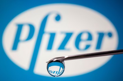 Ilustração de potencial vacina da Pfizer contra Covid-19