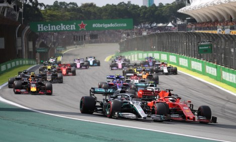 Corrida de F1 no Autódromo de Interlagos