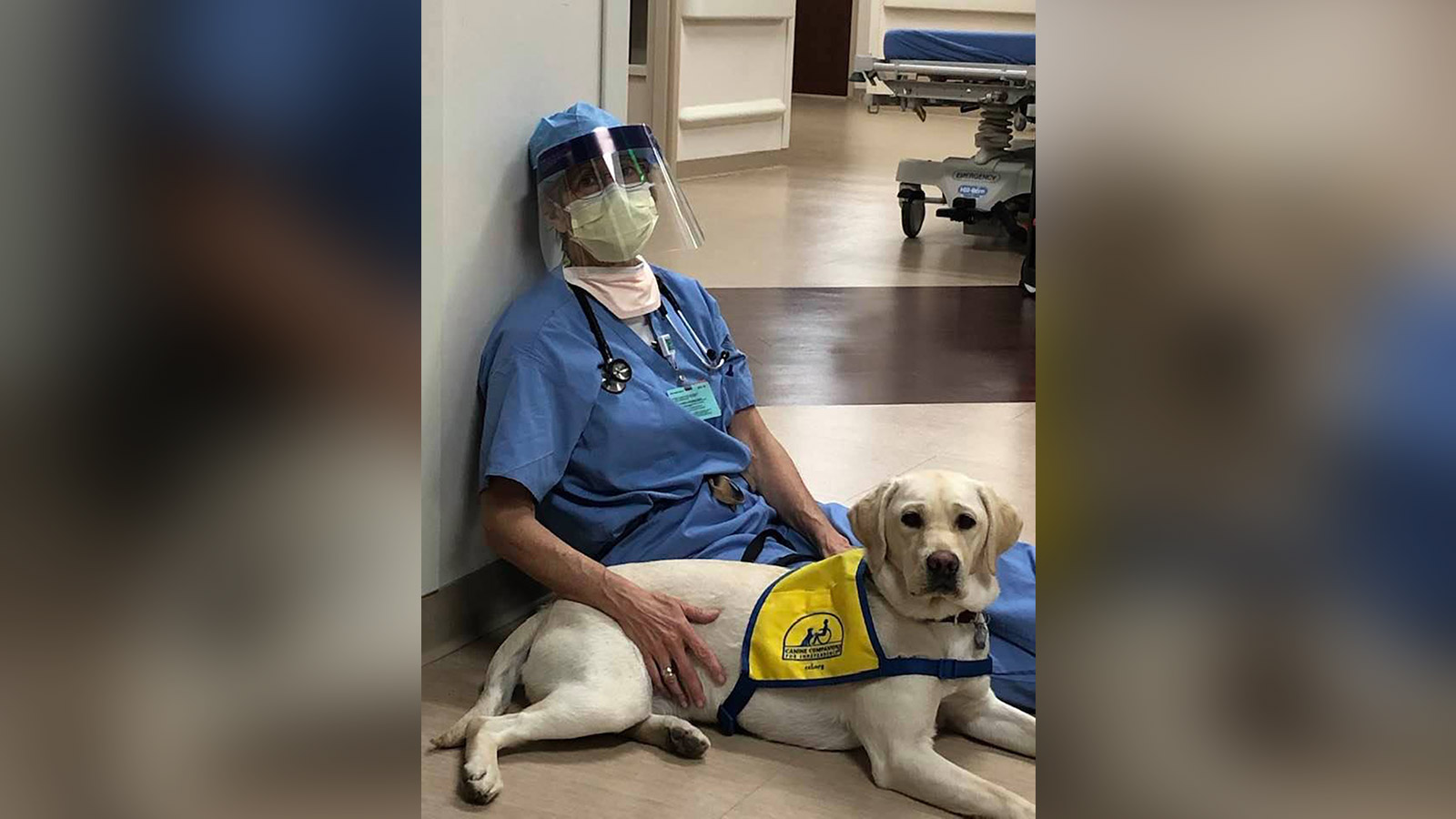 Susan Ryan compartilhou nas redes sociais uma foto ao lado de Wynn no hospital