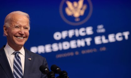 O presidente eleito dos EUA, Joe Biden