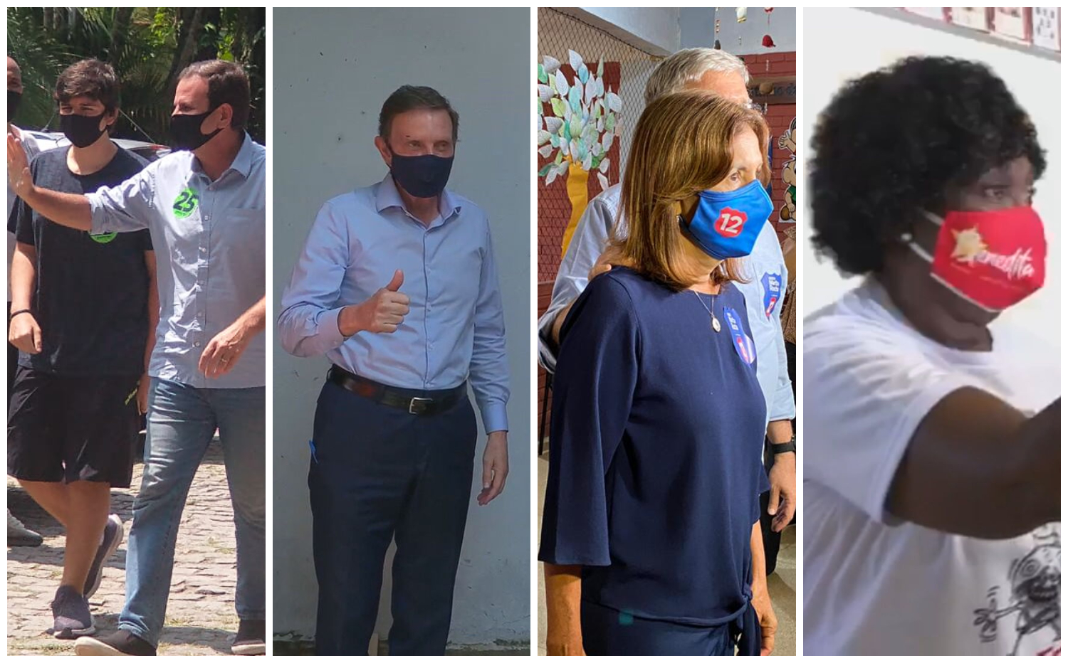 Eduardo Paes, Marcelo Crivella , Martha Rocha e Benedita da Silva