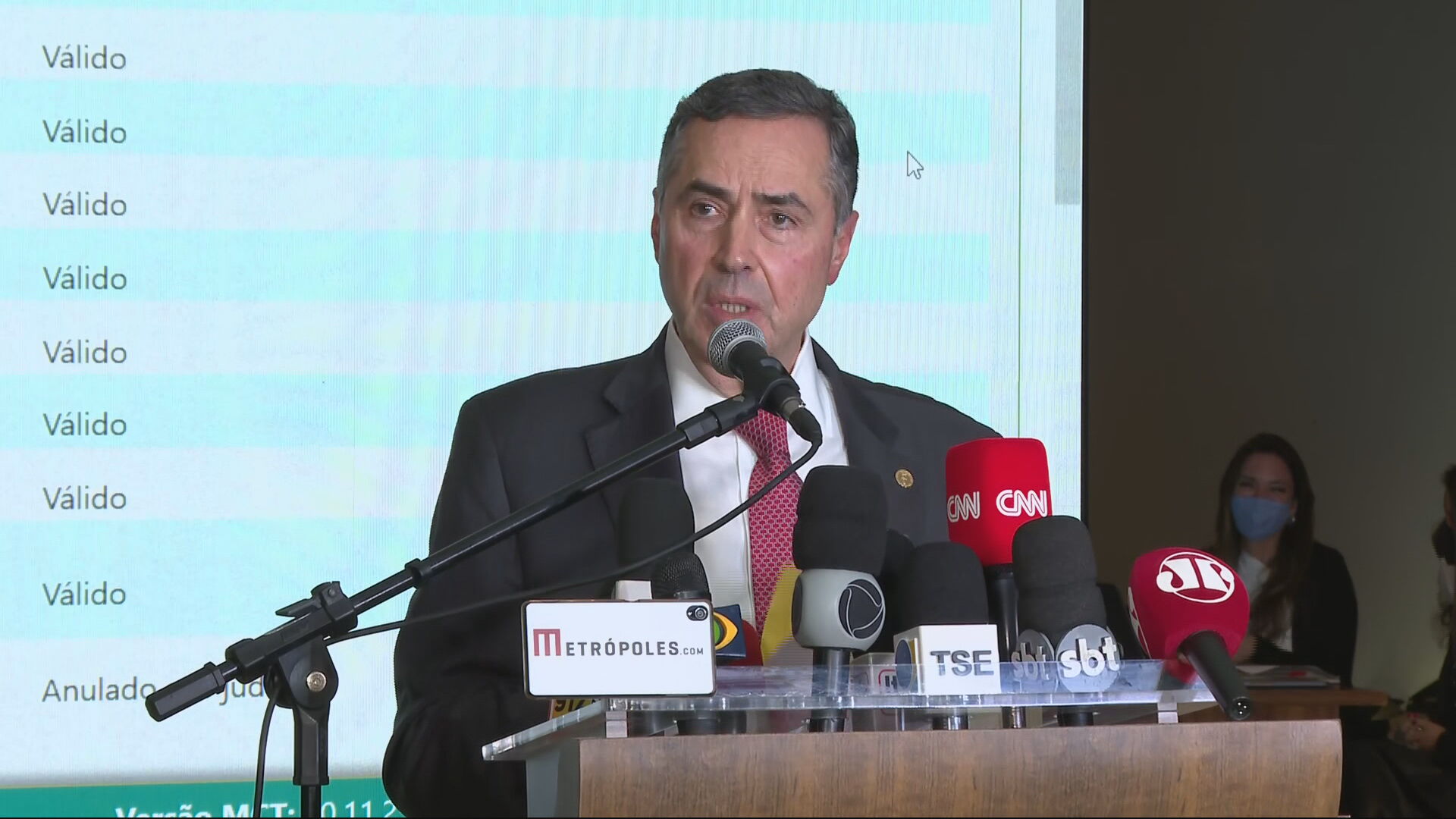 O presidente do TSE, Luís Roberto Barroso