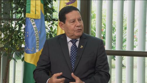 O vice-presidente da República, Hamilton Mourão (PRTB)