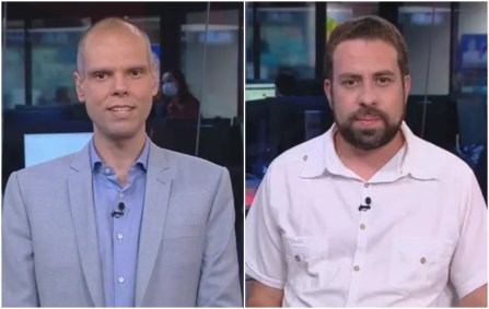 Os candidatos à prefeitura de SP Bruno Covas (PSDB) e Guilherme Boulos (PSOL) 