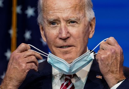 Joe Biden fala à imprensa em Wilmington, Delaware