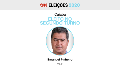 Emanuel Pinheiro (MDB) é reeleito prefeito de Cuiabá