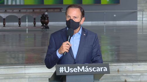 O governador de São Paulo, João Doria, em coletiva de imprensa (19.nov.2020)