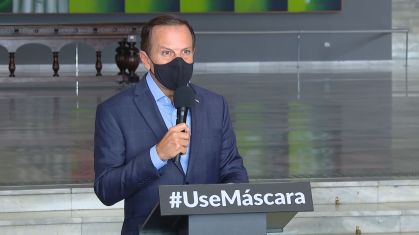 O governador de São Paulo, João Doria, em coletiva de imprensa (19.nov.2020)