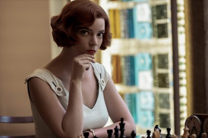 Cena da série "O Gambito da Rainha", da Netflix