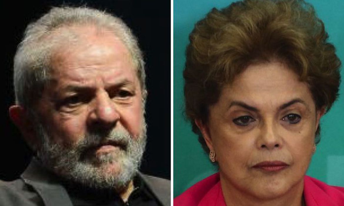Os ex-presidentes Lula e Dilma Rousseff