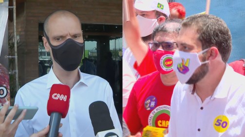 Bruno Covas (PSDB) e Guilherme Boulos (PSOL) 