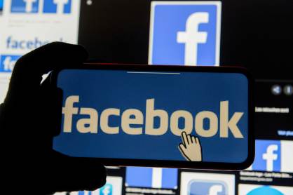 Ilustração com logo do Facebook