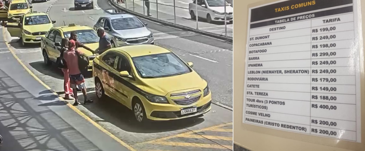 Quadrilha aplicava golpe ao cobrar preços acima dos valores em táxis clandestino