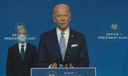 O presidente eleito dos Estados Unidos, Joe Biden