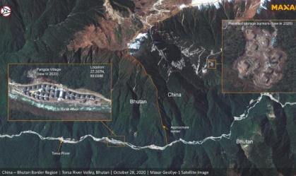 Foto do espaço sugere que China ergueu vila em área disputada com Índia e Butão