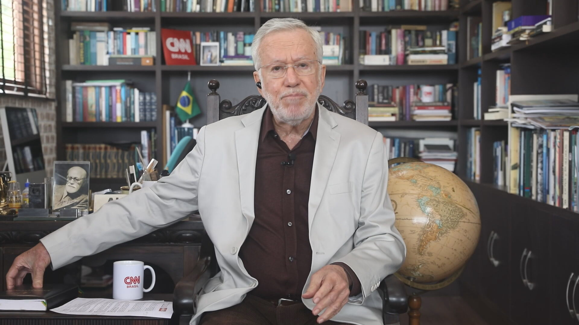 O jornalista Alexandre Garcia no quadro Liberdade de Opinião (25.nov.2020)