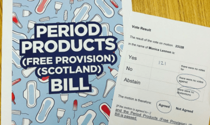 Escócia é o primeiro país do mundo a fornecer absorventes menstruais gratuitos
