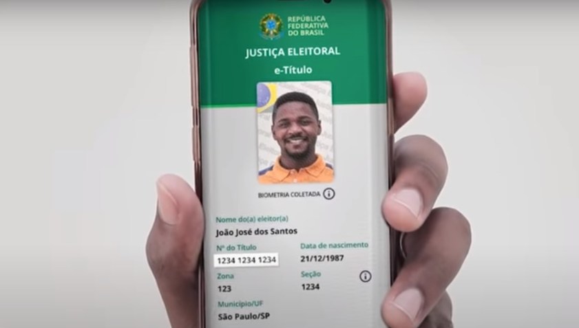 O e-Título pode ser utilizado para se identificar na seção eleitoral, caso o eleitor tenha registrado a biometria / Foto: Reprodução / Justiça Eleitoral
