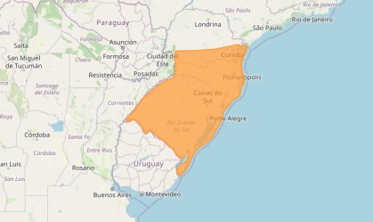 Inmet: Sul do Brasil tem alerta para 'tempestades perigosas' neste sábado