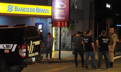 Criciúma registrou intensos disparos, com criminosos atacando bancos