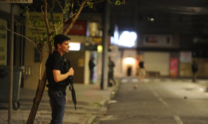 Criciúma registrou intensos disparos, com criminosos atacando bancos