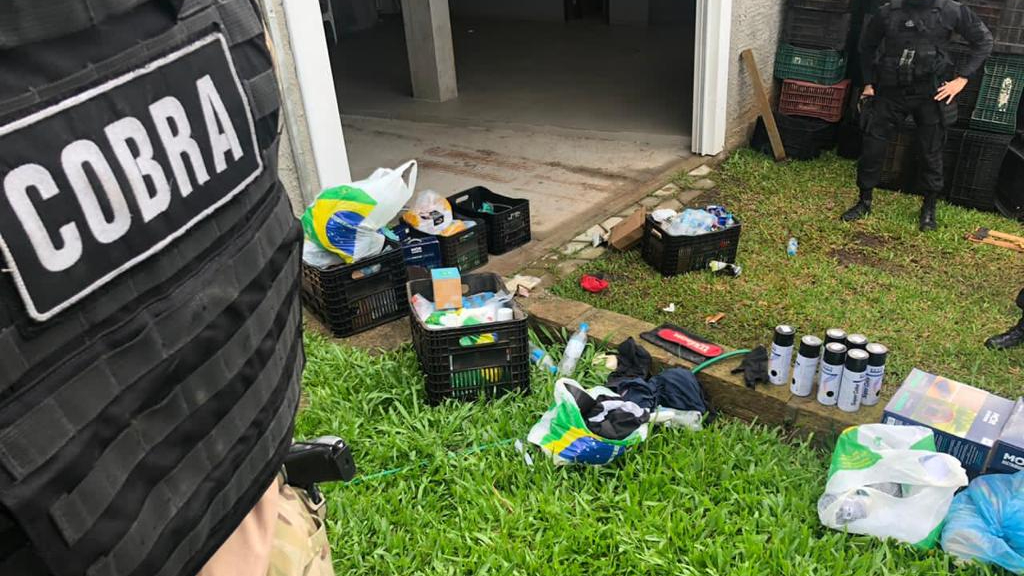 Agentes do Bope do RS encontraram local usado pelos criminosos de Criciúma