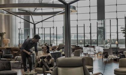 Sala VIP para passageiros no aeroporto de Cumbica, em Guarulhos (SP)