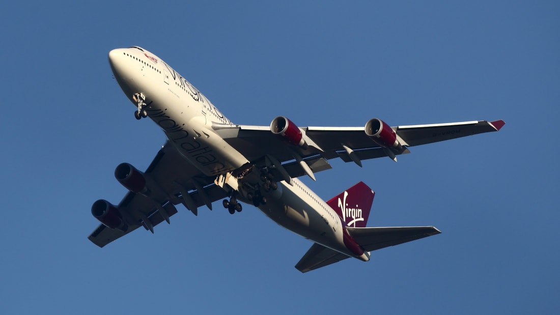 Virgin; Avião; Boeing 747