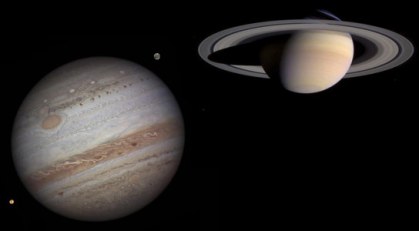 Júpiter e Saturno