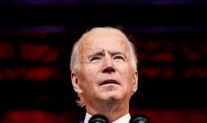 O presidente eleito dos EUA, Joe Biden