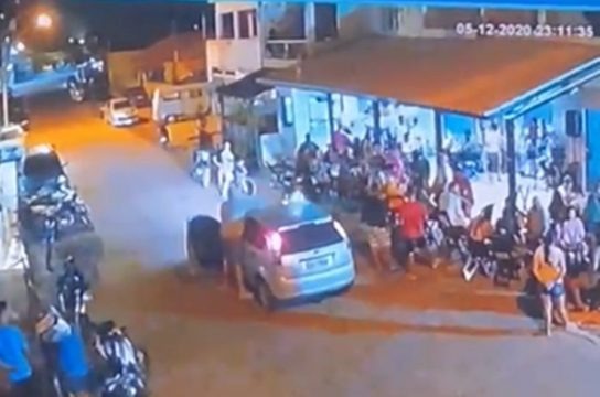 Câmera de segurança registrou ataque em bar em São Francisco de Itabapoana