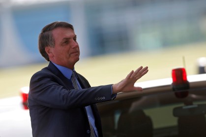 Presidente Jair Bolsonaro no Palácio da Alvorada