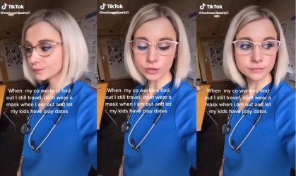 Enfermeira que revelou quebrar regras da Covid no TikTok é afastada do emprego