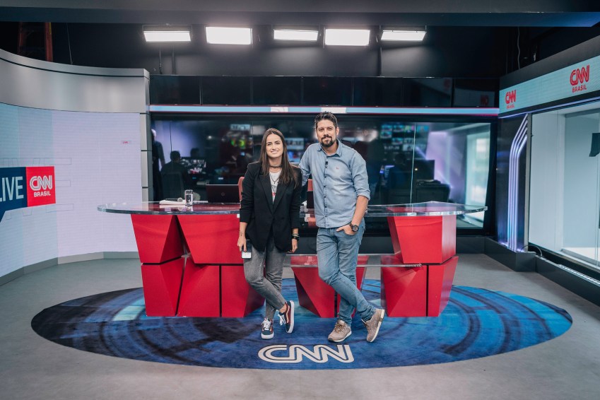 Mari Palma e Phelipe Siani quando apresentavam o Live / Foto: CNN Brasil